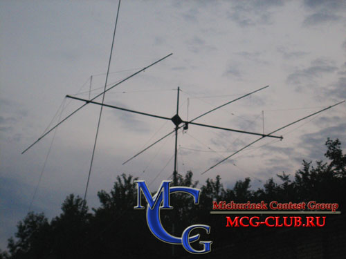 3-el Yagi 14mhz - Сборка, монтаж и установка антенн Yagi 2007 - Installation of antennas Yagi on MCG roof 2007 - mcg-club.ru