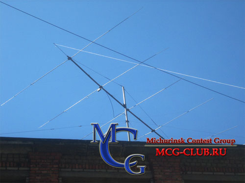 5-el Yagi на 28 mhz - Сборка, монтаж и установка антенн Yagi 2007 - Installation of antennas Yagi on MCG roof 2007 - mcg-club.ru