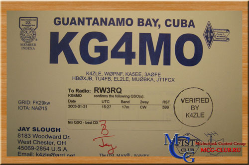 KG4 база Гуантанамо - Guantanamo Bay - Экспедиции на базу Гуантанамо и образцы полученных QSL - база Гуантанамо в LotW - KG4SD - KG4MO - KG4EC - KG4AW - KG4EU - mcg-club.ru