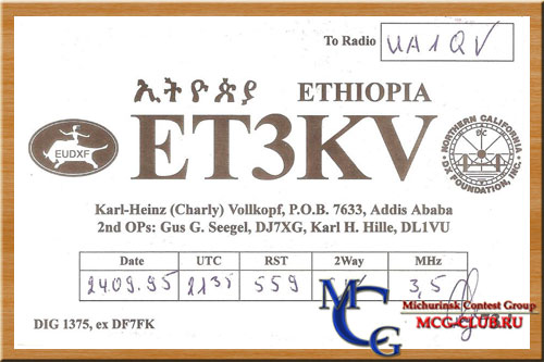 ET Эфиопия - Ethiopia - Экспедиции в Эфиопию и образцы полученных QSL - Эфиопия в LotW - ET3AA - ET3BN - ET3JA - ET3KV - ET3DX - 9E1C - ET7L - ET3YOTA - ET3PMW - ET3VSC - ET3BT - ET3TK - 9E1S - FD1PJQ/ET - ET3JR - mcg-club.ru