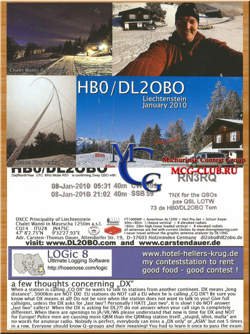HB0 Лихтенштейн - Liechtenstein - Экспедиции в Лихтенштейн и образцы полученных QSL - Лихтенштейн в LotW - HB0/DJ2IA - HB0/DK7YY - HB0/DK7ZL - HB0/DL8OH - HB0/HB9AON - HB0/NK6F - HB0/DJ2MX - HB0/DK4YJ - HB0/DL2OBO - HB0/DL3TU - HB0/DL4AAE - HB0/OU4U - HB0CC - HB0/DL1GLO - HB0/DL5SE - HB0/DL2JRM - HB0/HA0HW - HB0/HB9CBR - HB0/HB9HBY - HB0/SP7VC - HB0A - HB0AFVL - HB0HF - HB0/OP2D - mcg-club.ru