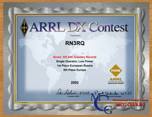 ARRL International DX Contest (CW, SSB) -
Положение о соревнованиях - ARRL International DX Contest rules - MCG-club.ru
