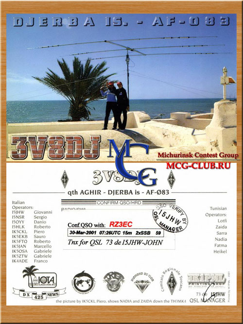 AF-083 - Gabes Medenine Region group - Djerba Island - 3V8DJ - TS8P - TS8TI - mcg-club.ru
