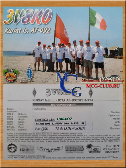 AF-092 - Sousse Monastir Mahdia Region group - Kuriat Island - 3V8KO - TS7TI/P - mcg-club.ru