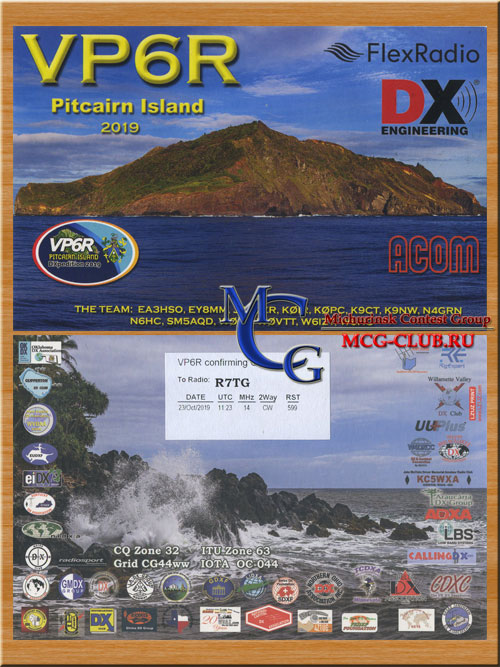 VP6 остров Питкерн - Pitcairn Island - Экспедиции на остров Питкерн и образцы полученных QSL - остров Питкерн в LotW - VP6BR - VR200PI - VR6TC - VR6ID - VP6R - VP6EU - VR6BX - VR6DB - VP6DB - VR6BB - VR6JJ - VP6PR - VP6AH - VP6PAC - VR6KY - mcg-club.ru